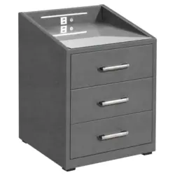 Nachtkästchen in Anthrazit