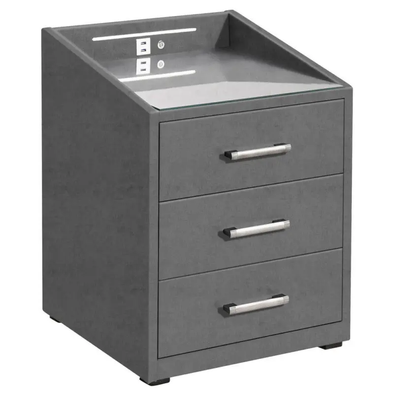 Nachtkästchen in Anthrazit