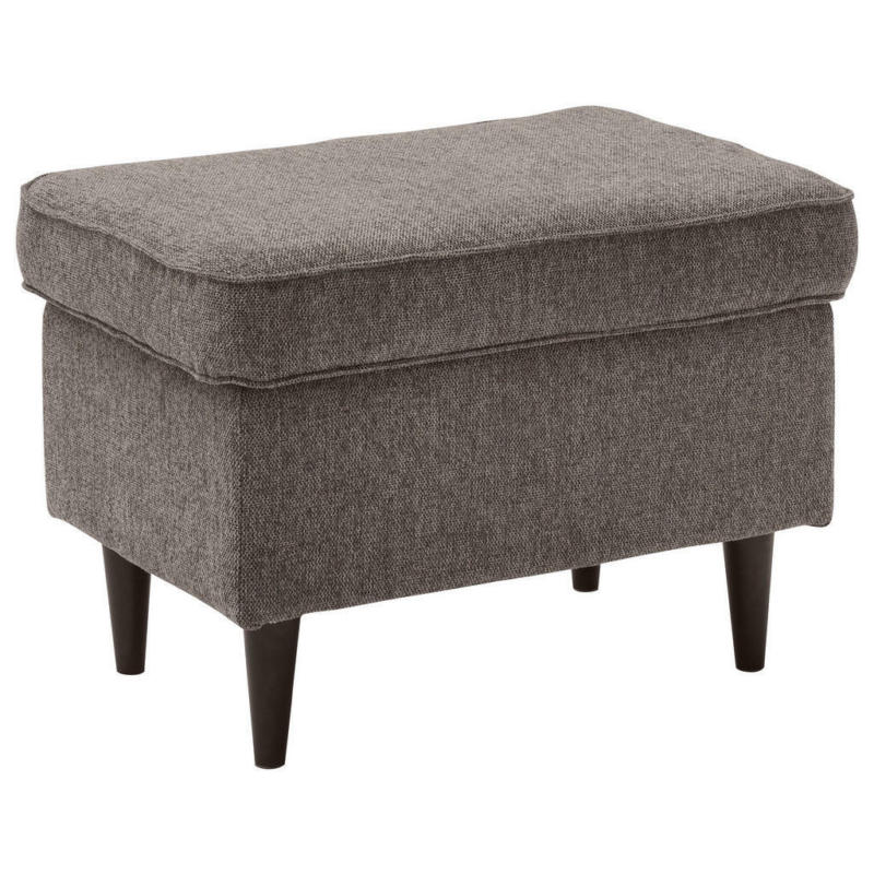 Hocker in Textil, Holzwerkstoff Braun