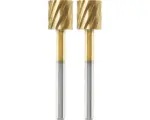 Hornbach Dremel Hochgeschwindigkeits-Fräsmesser Ø 7,8mm (115 DM) 2er Pack Zylinder, flacher Kopf