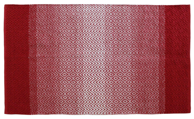 Handwebteppich Malta in Rot ca. 70x140cm