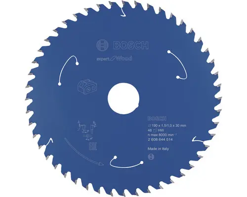 Kreissägeblatt Bosch Proffessional Expert Wood 190x30 mm Z48