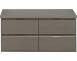 Waschbeckenunterschrank Sanox Porto 59x120x50 cm mit Waschtischplatte 4 Schubladen cubanit grey