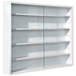 Hängevitrine in Weiß
