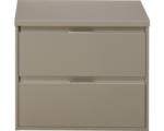 Hornbach Waschbeckenunterschrank Sanox Porto 59x70x50 cm mit Waschtischplatte cubit grey