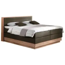 Boxspringbett 180/200 cm in Braun, Eichefarben