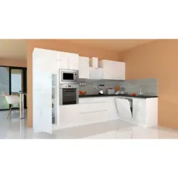 Eckküche 345/172 cm in Weiß