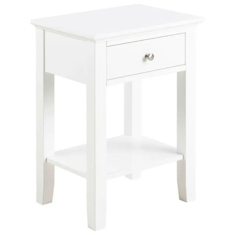 Nachtkästchen in Weiß