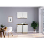 XXXLutz Spittal - Ihr Möbelhaus in Spittal an der Drau Miniküche 100 cm in Weiß, Sonoma Eiche