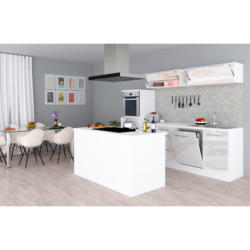 Küchenblock 280/160 cm in Weiß