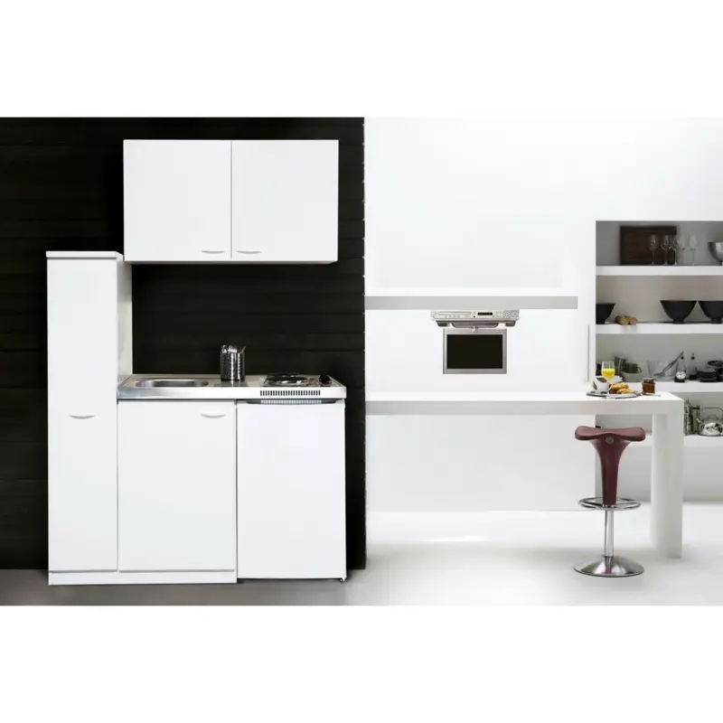 Miniküche 130 cm in Weiß
