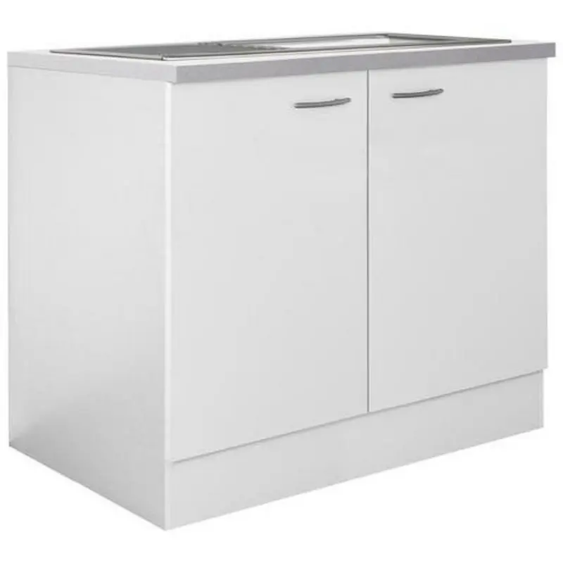 Spülenunterschrank 100/85/60 cm in Weiß