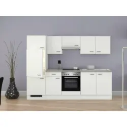 Küchenblock 270 cm in Weiß