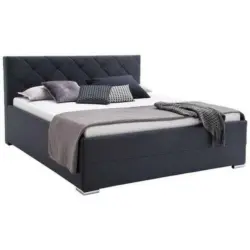 Polsterbett 180/200 cm in Anthrazit