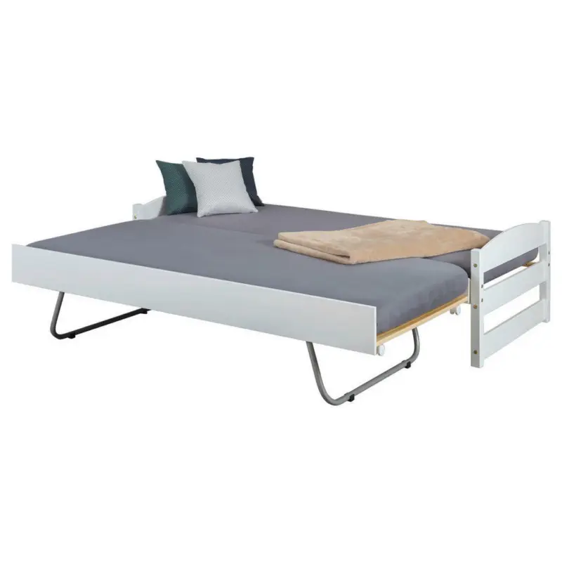 Ausziehbett 90/200 cm in Weiß