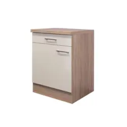 Küchenunterschrank 60/85/60 cm in Sonoma Eiche, Kaschmir