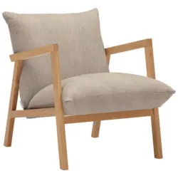Sessel in Webstoff Beige