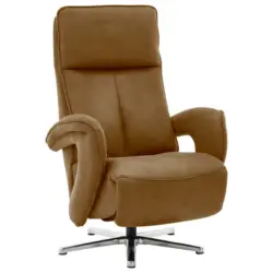 Relaxsessel in Textil Currygelb