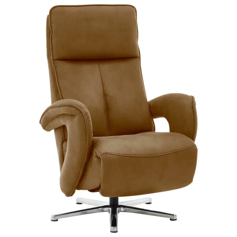 Relaxsessel in Textil Currygelb