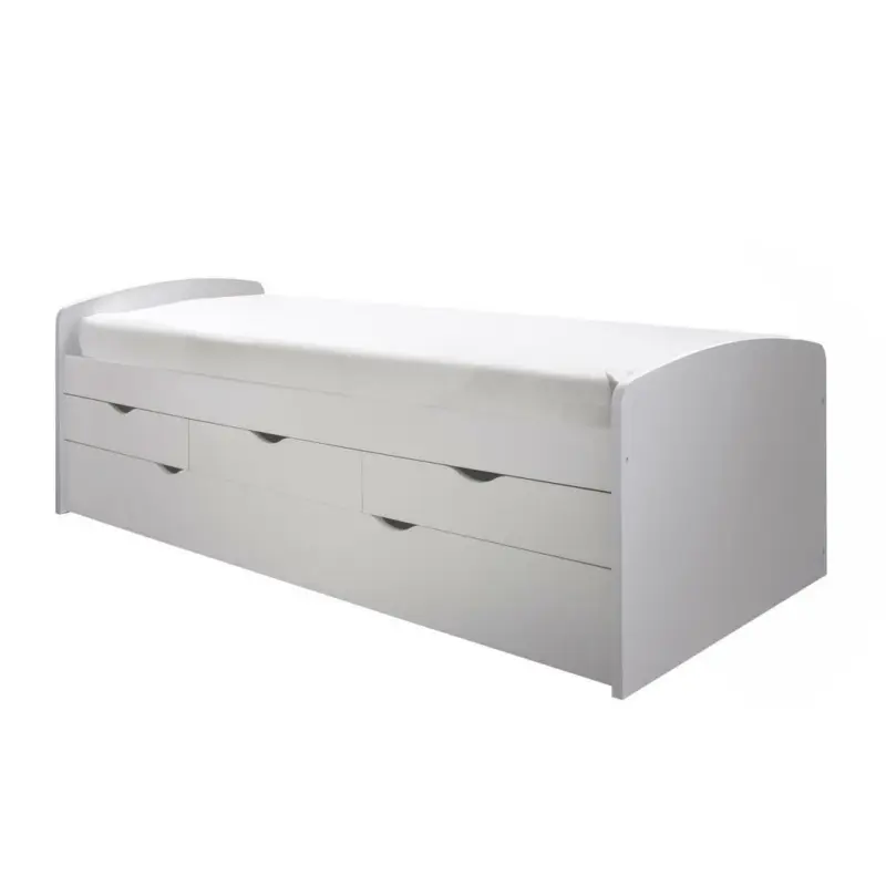 Ausziehbett 90/200 cm in Weiß