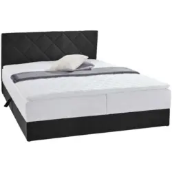 Boxspringbett 180/200 cm in Dunkelgrau