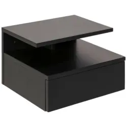 Nachtkästchen in Dunkelgrau