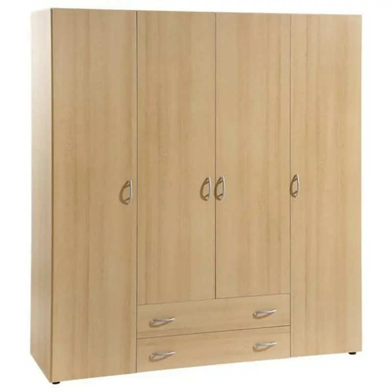 Drehtürenschrank in Buchefarben