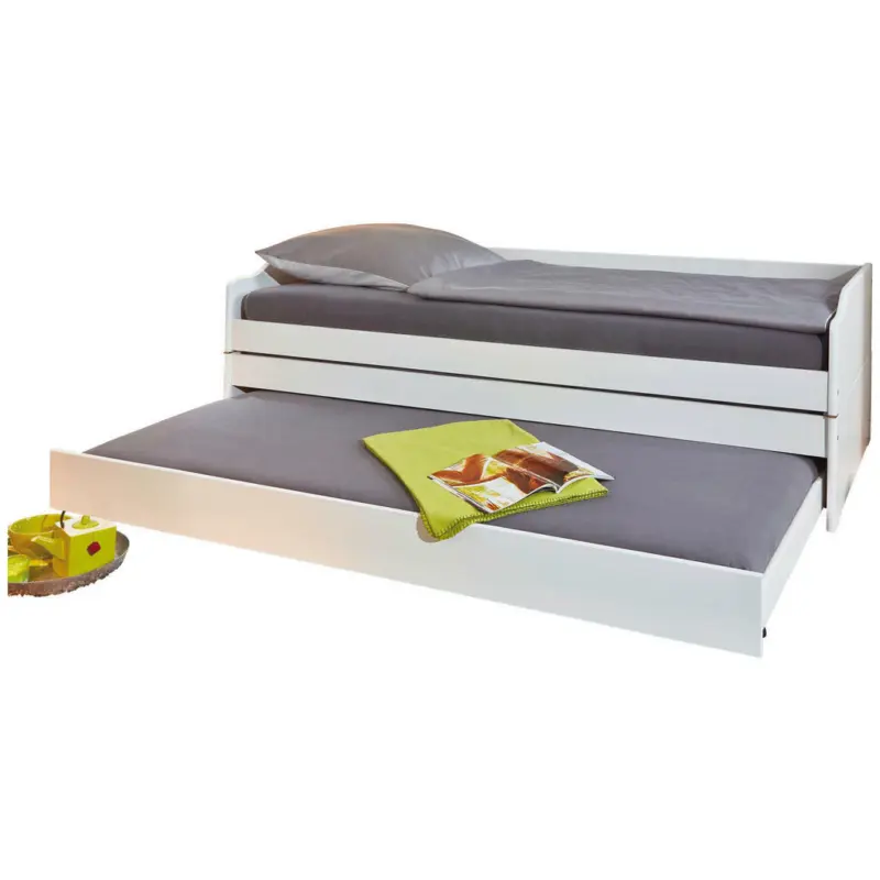 Ausziehbett 90/200 cm in Weiß