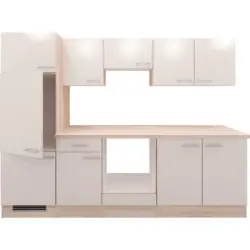 Küchenleerblock 270 cm in Eichefarben, Kaschmir