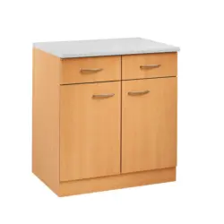 Küchenunterschrank 80/85/57 cm in Buchefarben