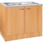 XXXLutz Lauterach - Ihr Möbelhaus bei Bregenz Spülenunterschrank 100/85/57 cm in Buchefarben
