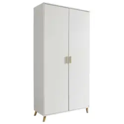 Dreht&uuml;renschrank in Wei&szlig;