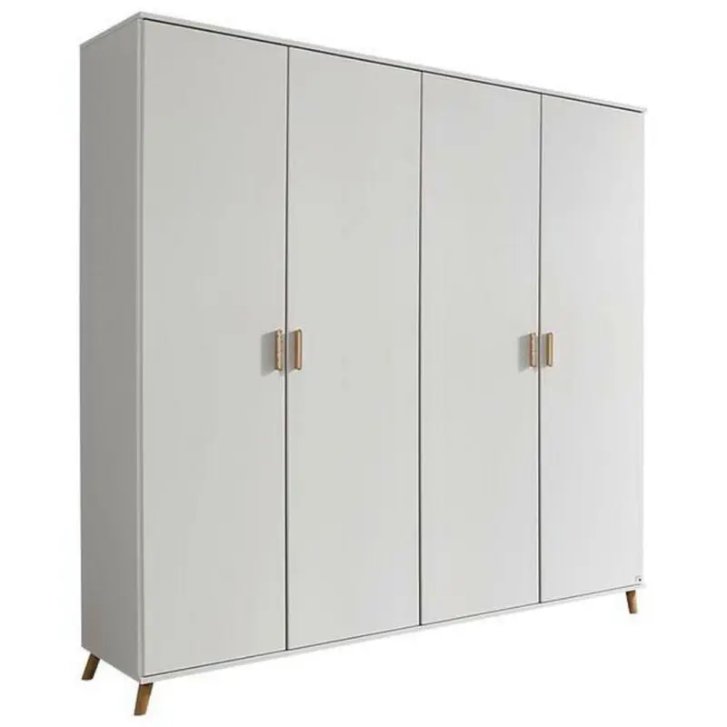 Drehtürenschrank in Weiß