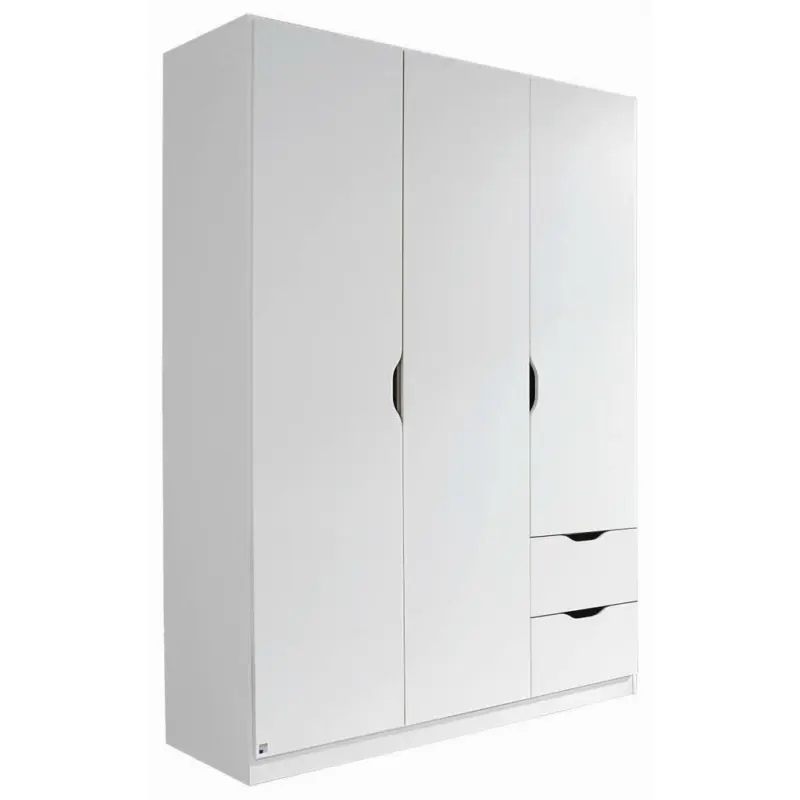 Drehtürenschrank in Weiß