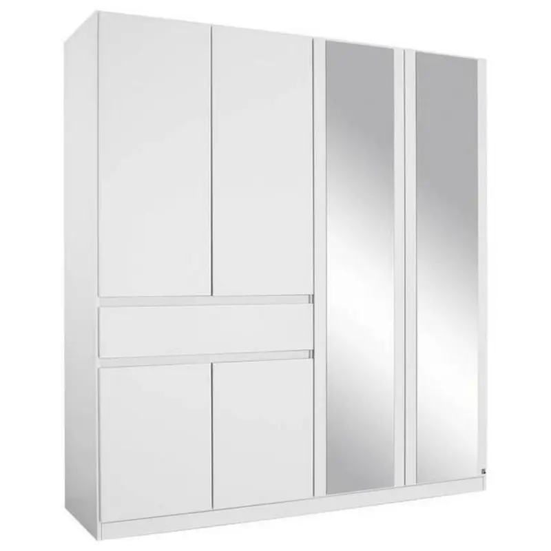 Drehtürenschrank in Weiß