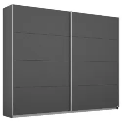 Schwebetürenschrank in Grau