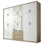 XXXLutz Lauterach - Ihr Möbelhaus bei Bregenz Drehtürenschrank in Klar, Weiß, Sonoma Eiche