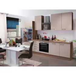 Küchenblock 280 cm in Sonoma Eiche, Kaschmir