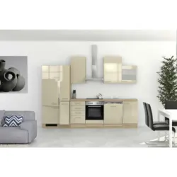 K&uuml;chenblock 310 cm in Sonoma Eiche, Kaschmir