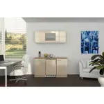 XXXLutz Lauterach - Ihr M&ouml;belhaus bei Bregenz Minik&uuml;che 150,5 cm in Sonoma Eiche, Kaschmir