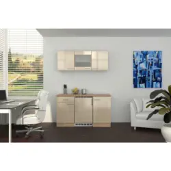 Miniküche 150,5 cm in Sonoma Eiche, Kaschmir