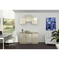 Miniküche 150,5 cm in Sonoma Eiche, Kaschmir