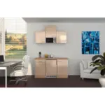 XXXLutz Lauterach - Ihr M&ouml;belhaus bei Bregenz Minik&uuml;che 150,5 cm in Sonoma Eiche, Kaschmir