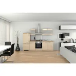 Küchenblock 270 cm in Sonoma Eiche, Kaschmir