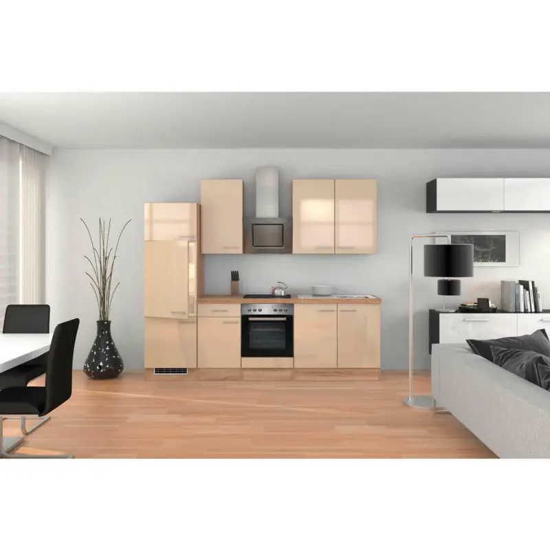 Küchenblock 270 cm in Sonoma Eiche, Kaschmir