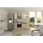 XXXLutz Lauterach - Ihr M&ouml;belhaus bei Bregenz K&uuml;chenblock 220 cm in Sonoma Eiche, Kaschmir