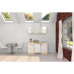 XXXLutz Langenrohr - Ihr Möbelhaus in Langenrohr Miniküche 150,5 cm in Akaziefarben, Perlmutt