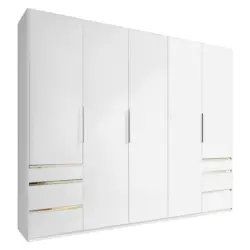 Drehtürenschrank in Weiß