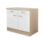 XXXLutz Lauterach - Ihr Möbelhaus bei Bregenz Küchenunterschrank 100/86/60 cm in Akaziefarben, Perlmutt