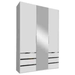 Drehtürenschrank in Weiss in Weiß